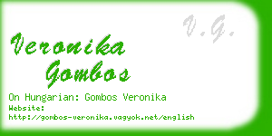 veronika gombos business card